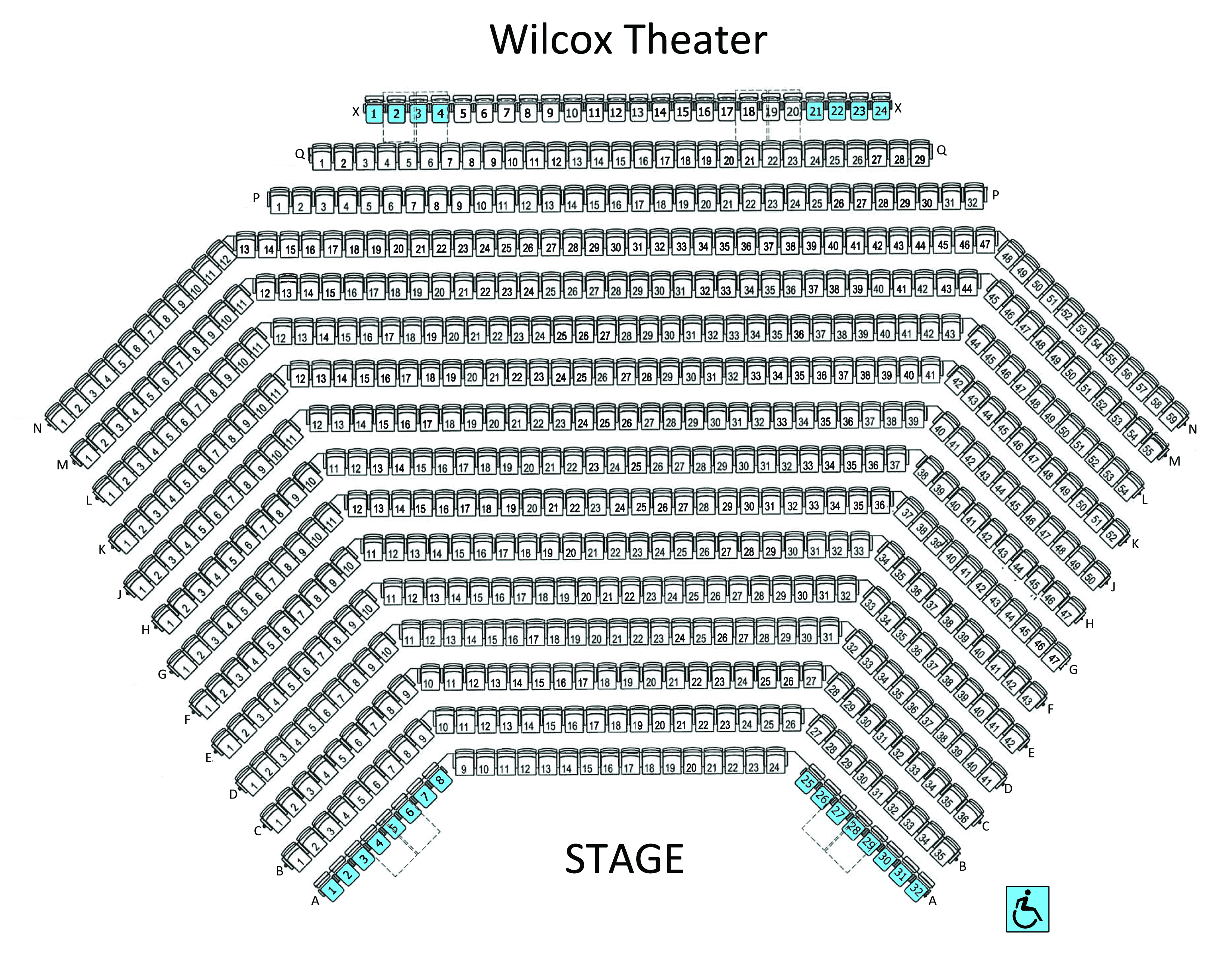 Rapids Theatre Seating Chart